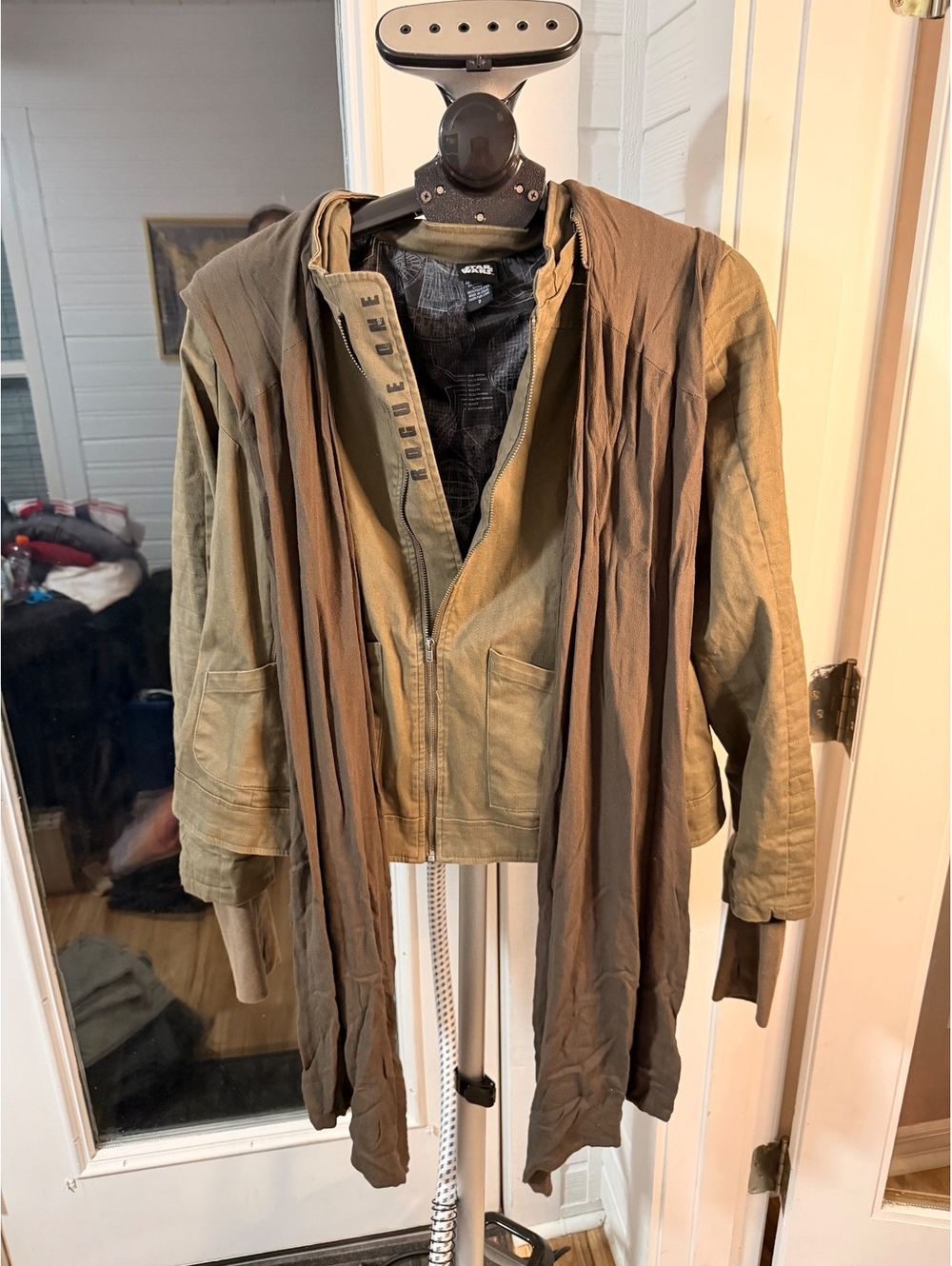 Rogue One Star Wars Olive and Brown Hooded Jacket